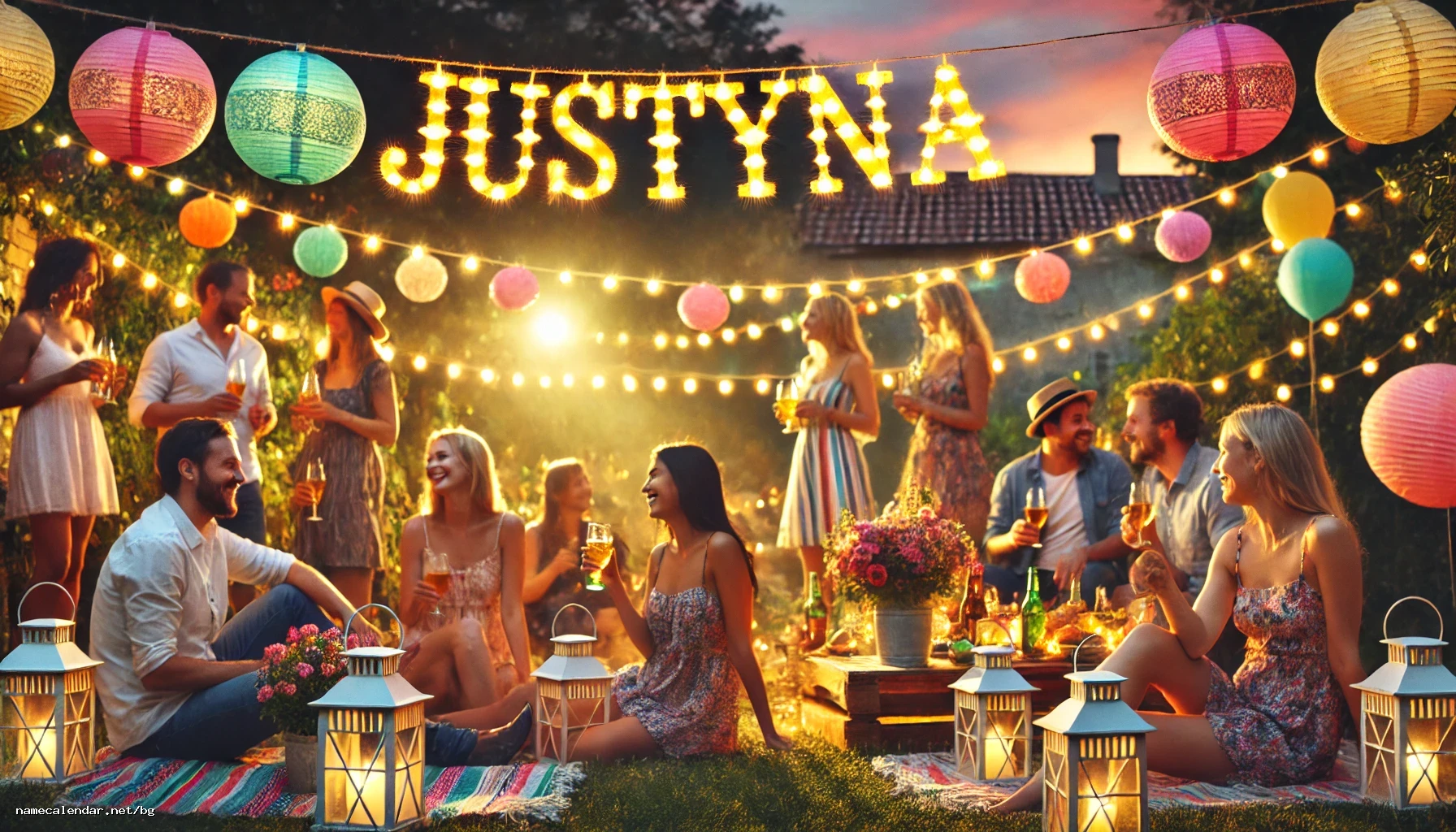 Празнуване на имен ден и име - Justýna