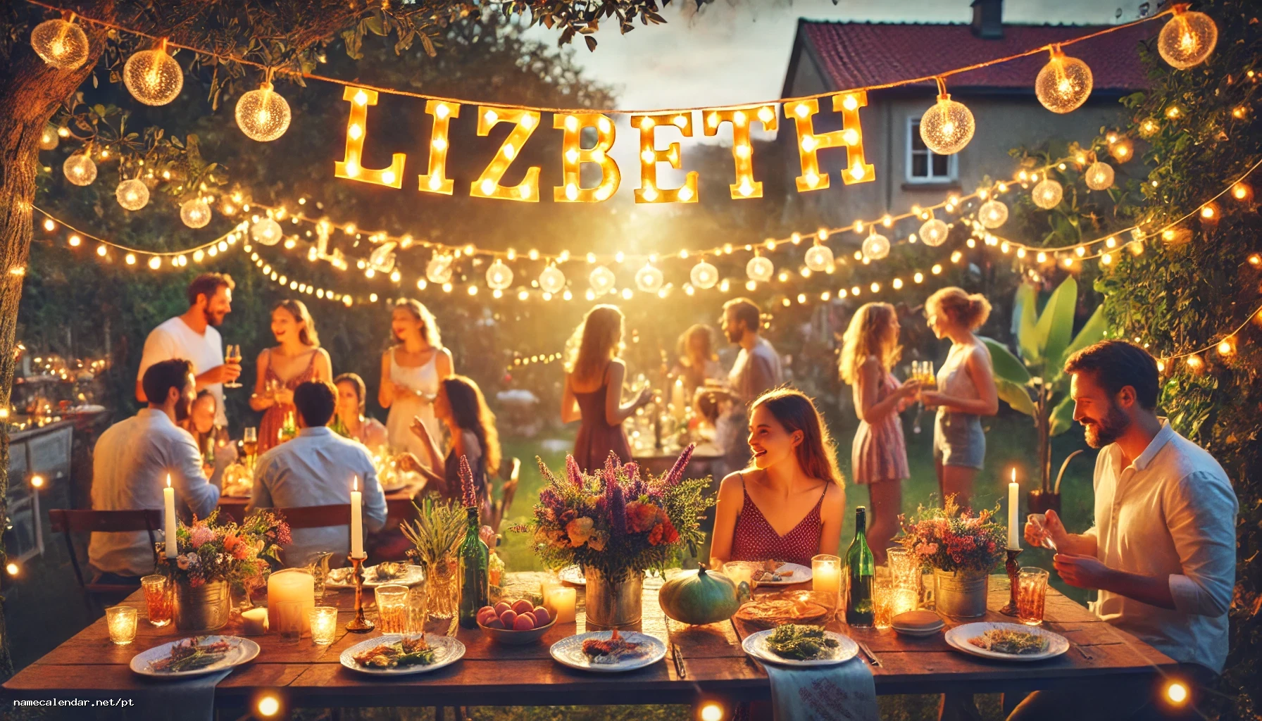 Celebração do dia do nome e nome - Lizbeth