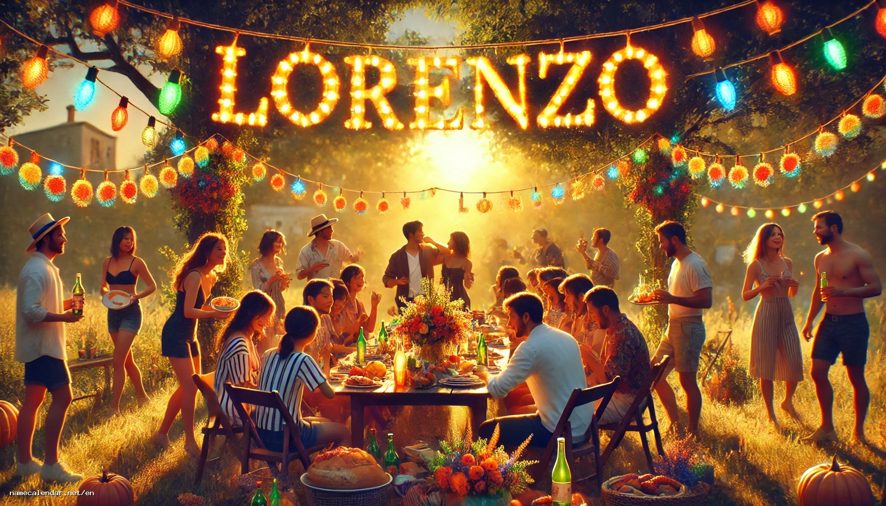 Celebration of name day and name - Lorenzo