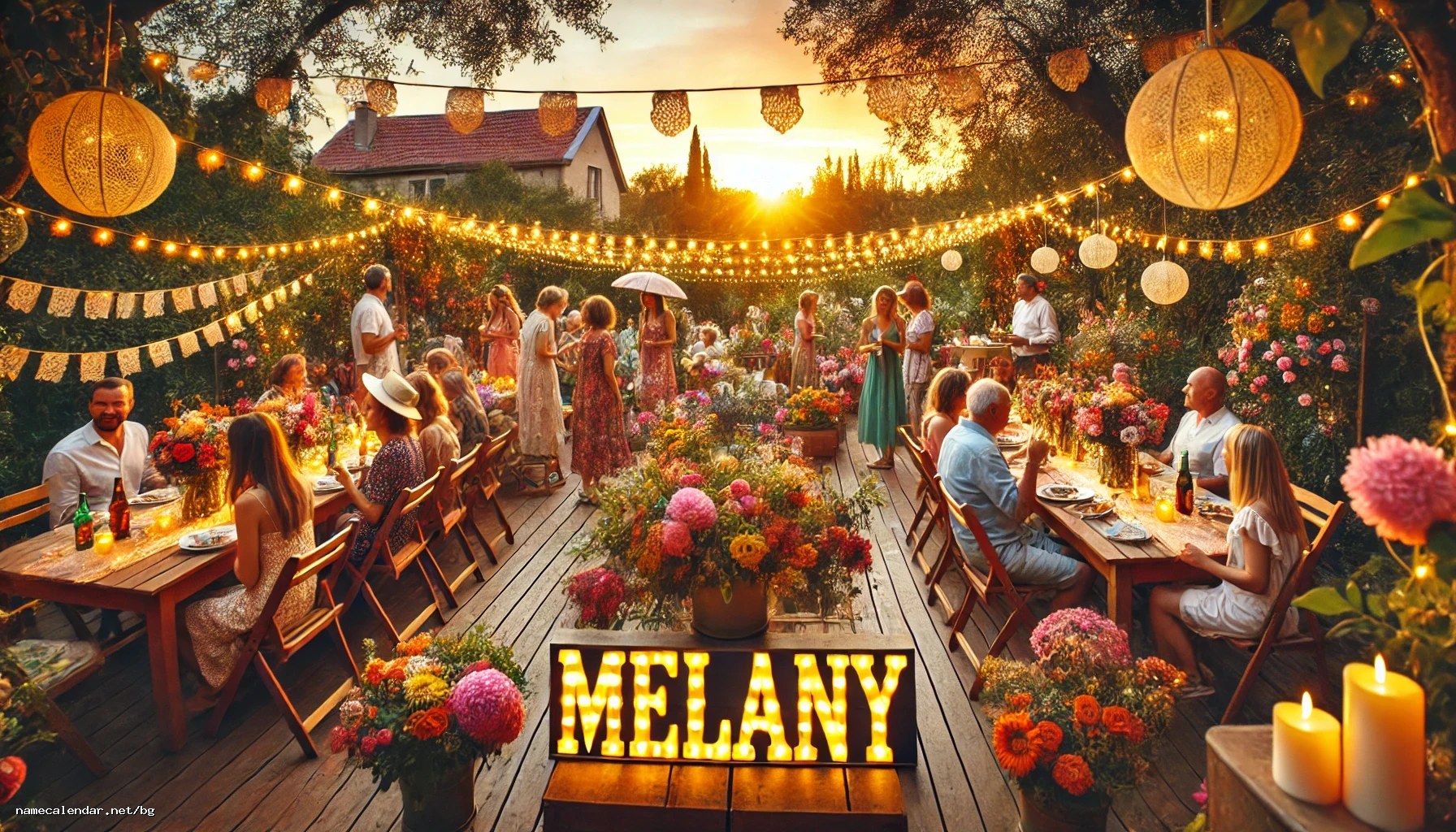 Празнуване на имен ден и име - Melany