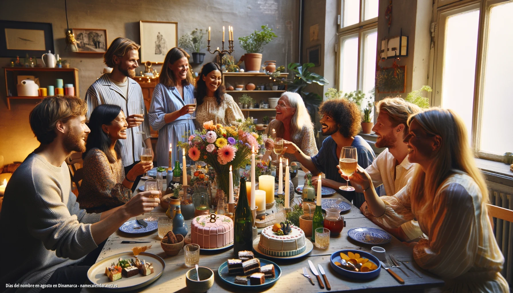 Celebración del onomástico y del nombre en Dinamarca