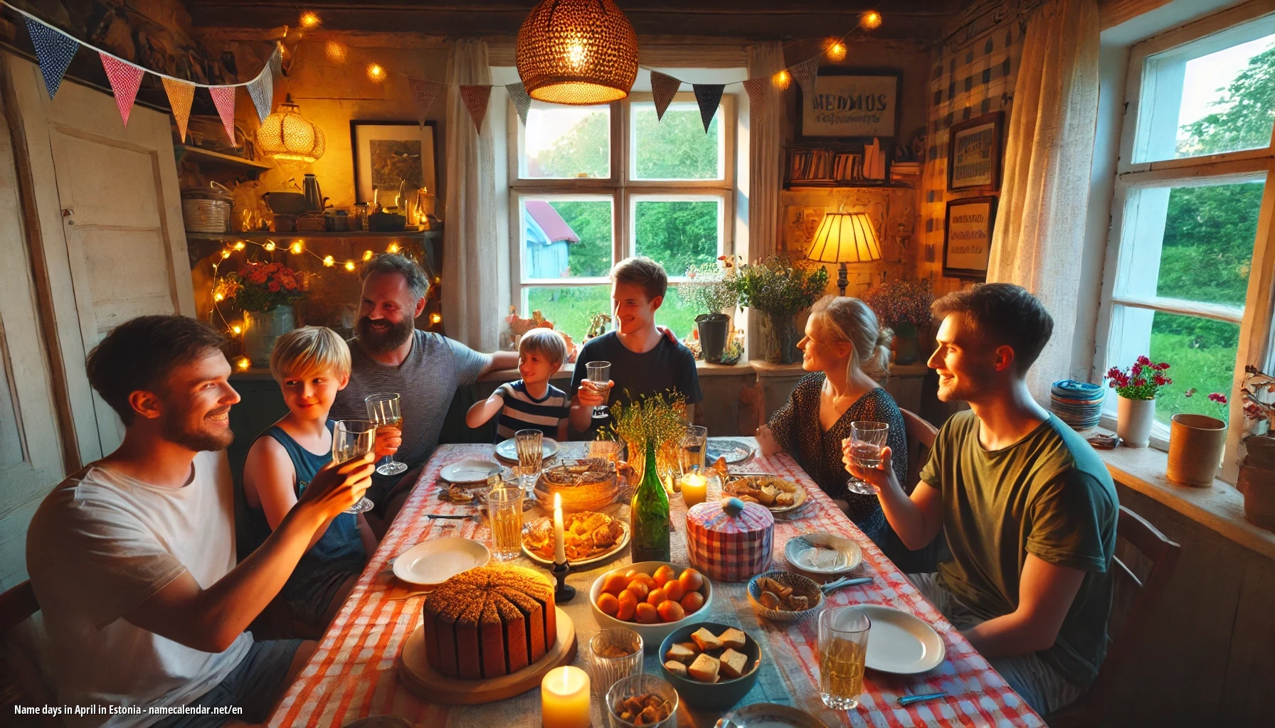 Celebration of name day and name in Estonia