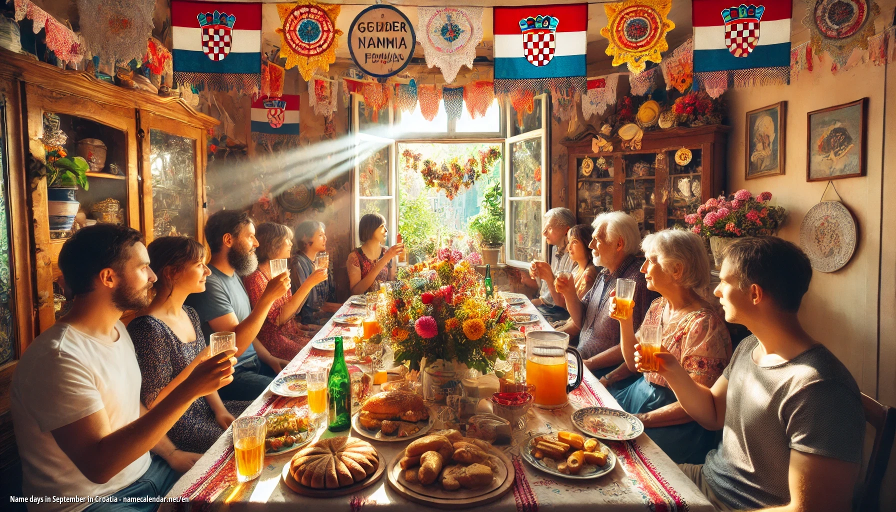 Celebration of name day and name in Croatia