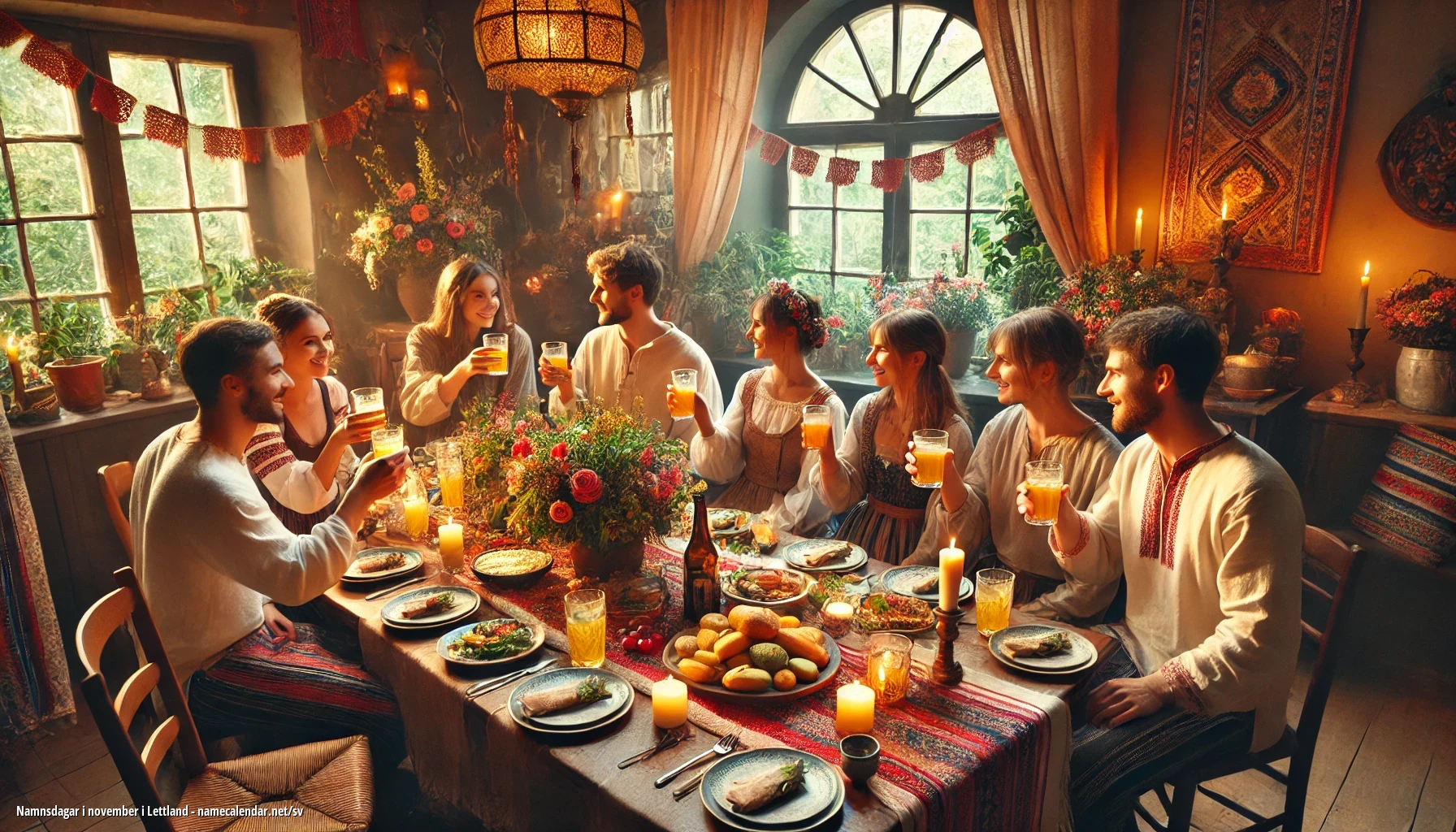 Firande av namnsdag och namn i Lettland