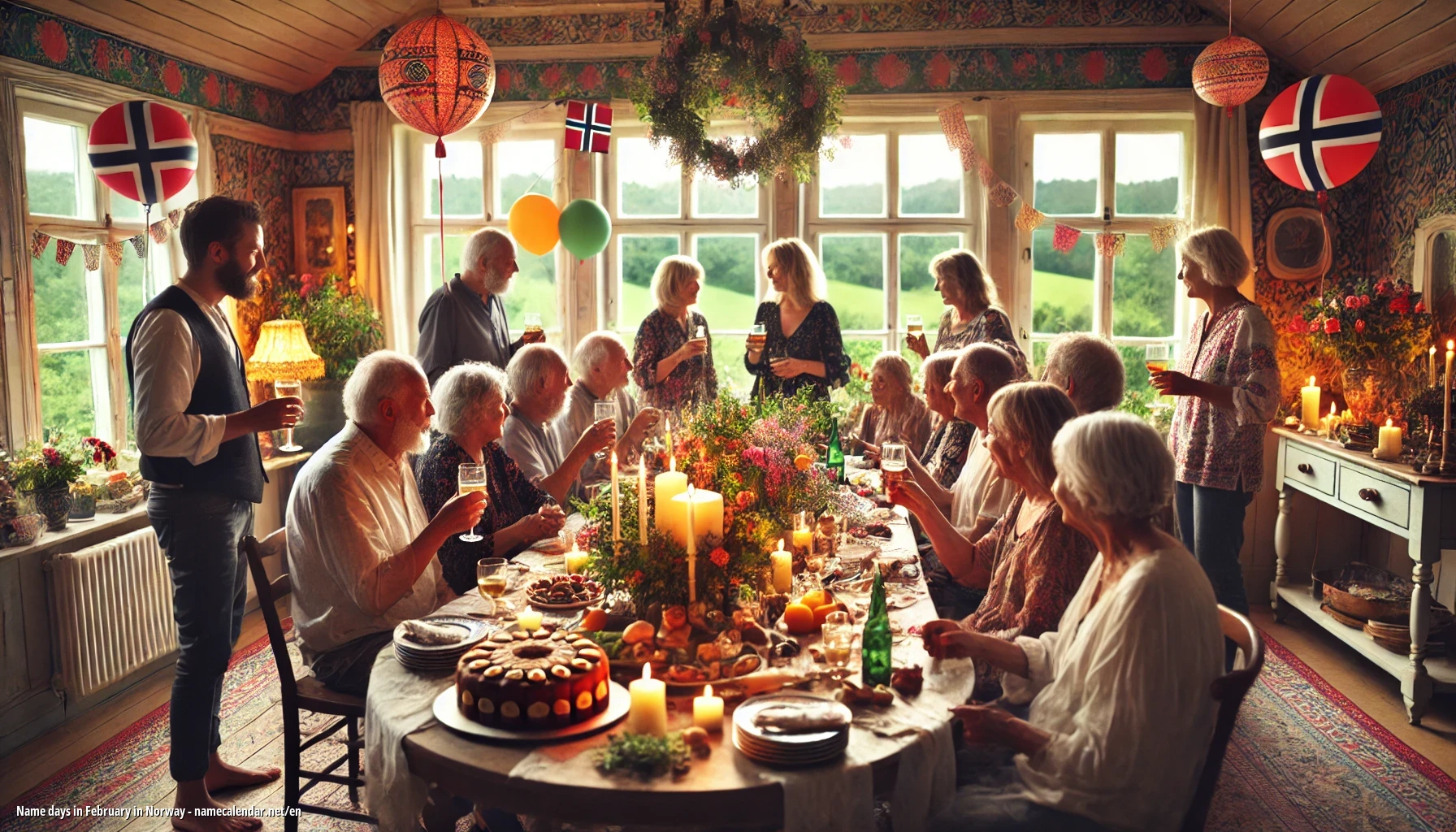 Celebration of name day and name in Norway