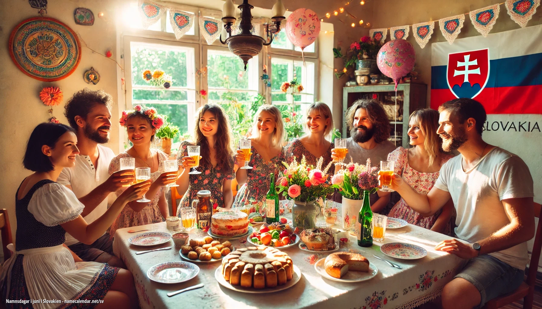 Firande av namnsdag och namn i Slovakien