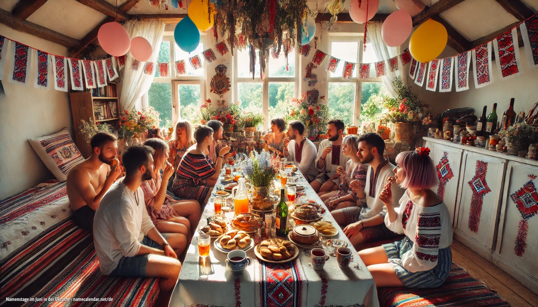 Feier des Namenstages und des Namens in der Ukraine