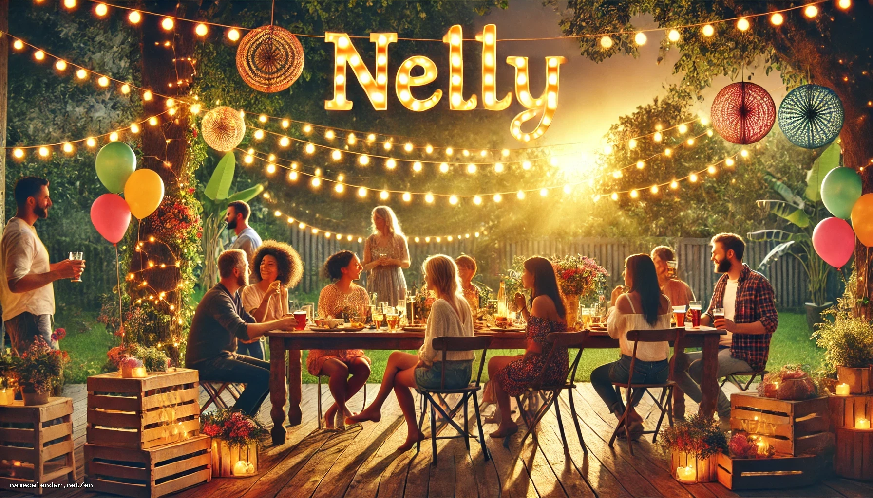Celebration of name day and name - Nelly