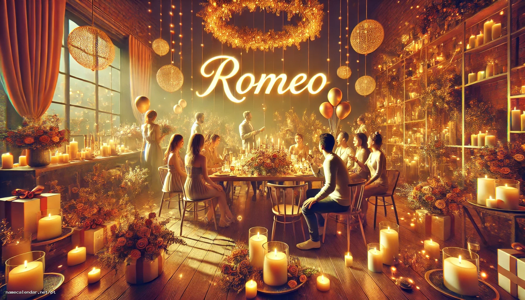 Celebração do dia do nome e nome - Rómeó