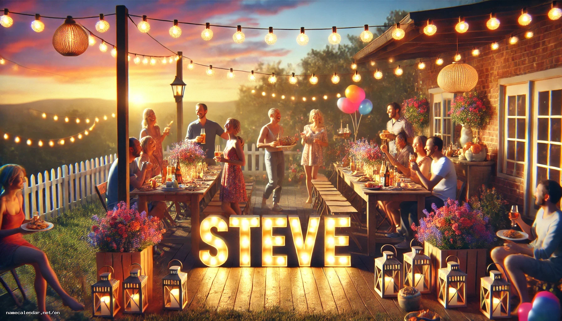 Celebration of name day and name - Steve