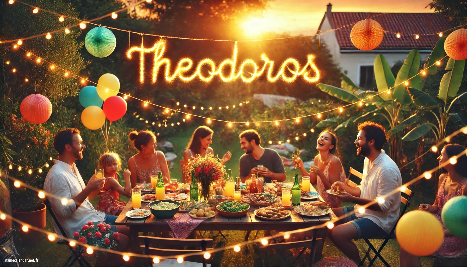 Célébration du jour du nom et du nom - Theodoros