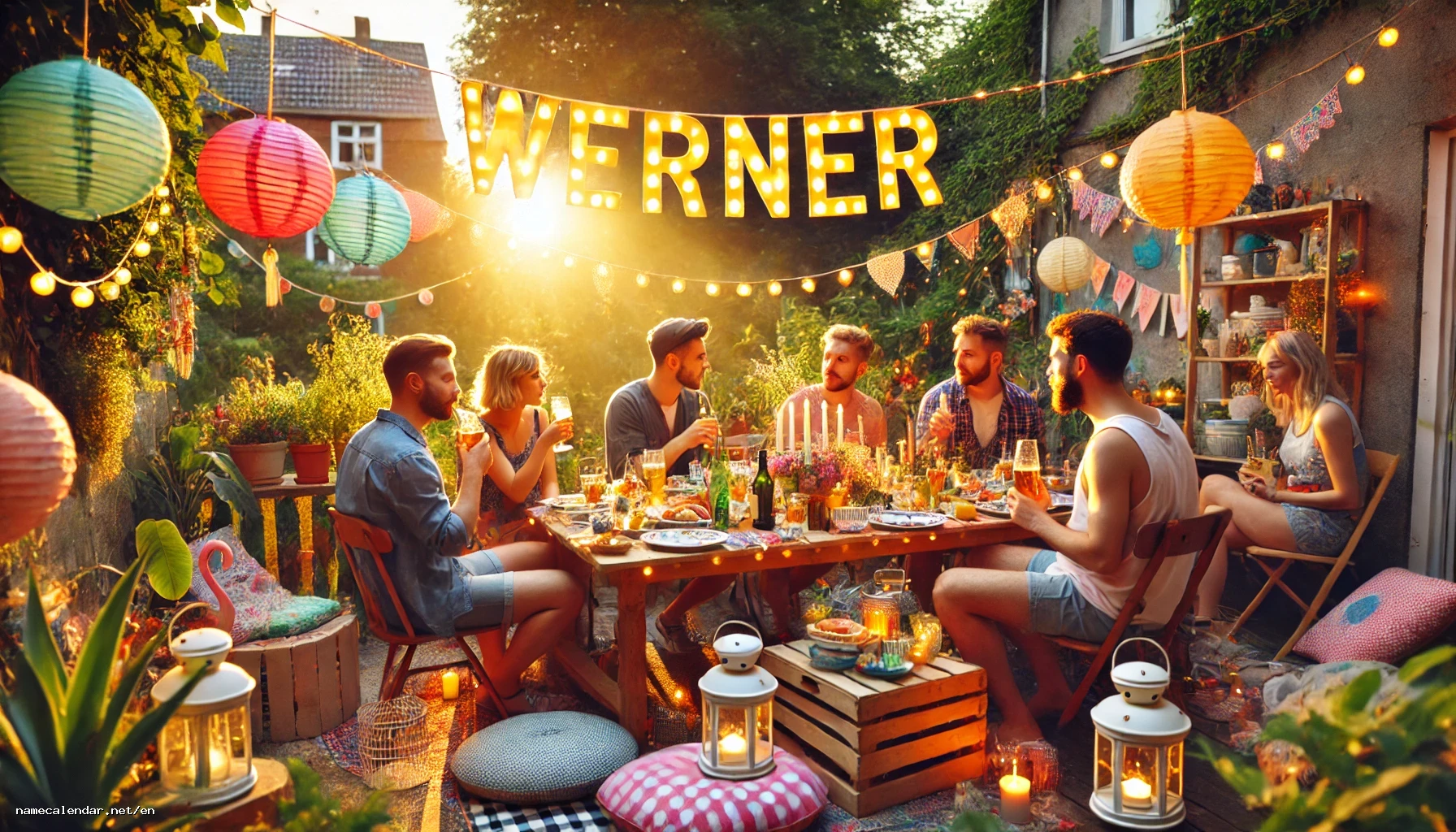 Celebration of name day and name - Werner