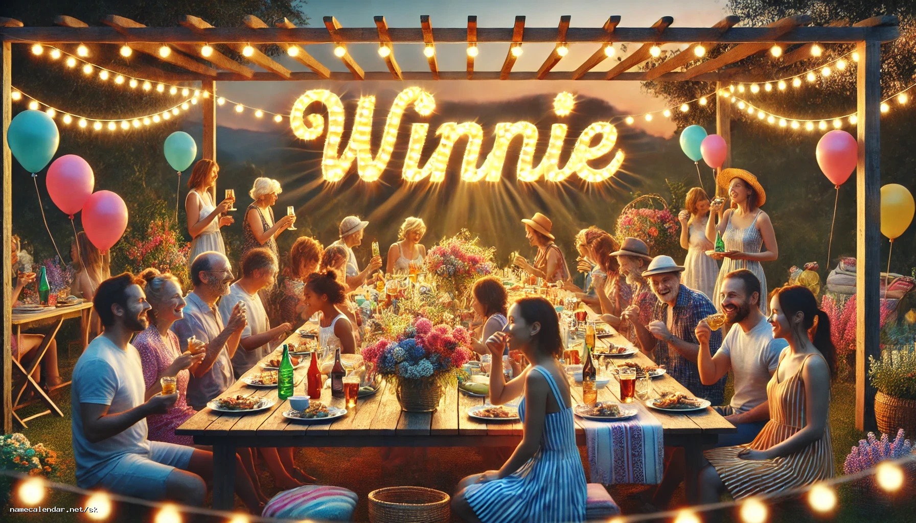 Oslava menín a mien - Winnie